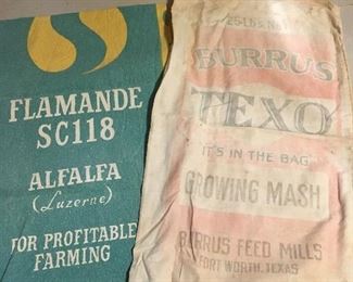 More feed sacks , flour sacks