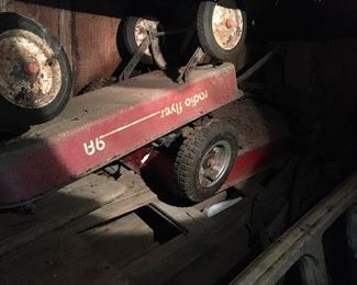 Vintage Red Wagons