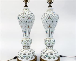 https://www.liveauctioneers.com/item/85207308_pair-bohemian-white-floral-cased-glass-lamps