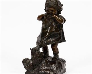 https://www.liveauctioneers.com/item/85207362_after-juan-clara-girl-with-dog-bronze-sculpture