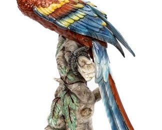 https://www.liveauctioneers.com/item/85207375_italian-majolica-signed-parrot-sculpture-20-tall