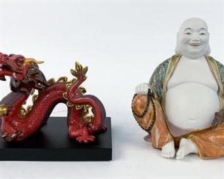 https://www.liveauctioneers.com/item/85207380_two-lladro-porcelain-figures-dragon-and-buddha