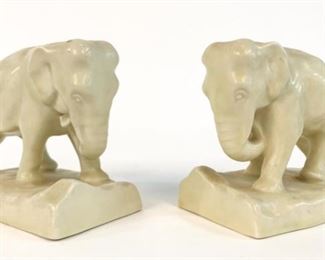 https://www.liveauctioneers.com/item/85207483_pair-rookwood-charging-elephant-bookends-1930