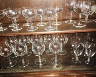 a selection of just some of the Baccarat fine crystal