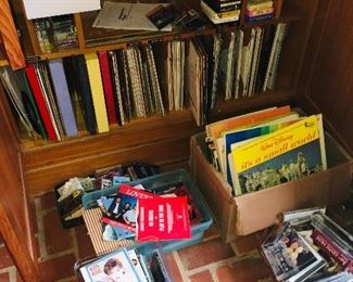 boxes of records--we have more pictured.  Family had several generations so records range from 1940's --80's