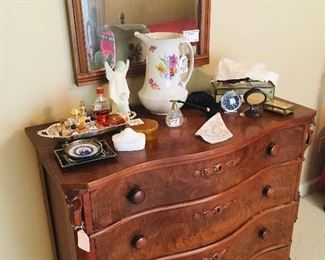 beautiful curved front four drawer chest