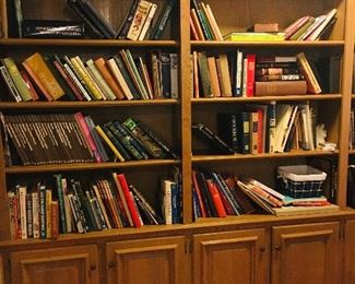 BOOKS!  every room is filled with fine old leather books 