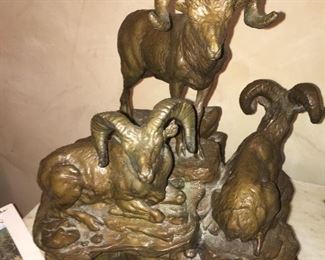 Clark Bronson 1973 cast Bronze "Big Horn Sheep"