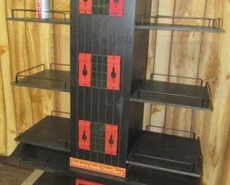 5' Tall Wood Maker's Mark Whiskey Store Display - Double Sided