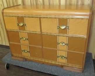 Waterfall Style 6 Drawer Chest