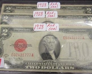 1928 Red Seal $2.00 Notes