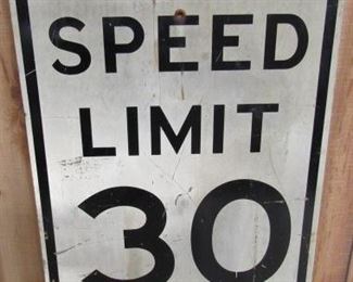 Metal Speed Limit Sign 