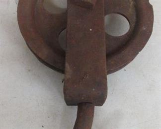 Large Iron Pulley