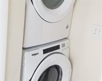 Whirlpool stackable washer and dryer