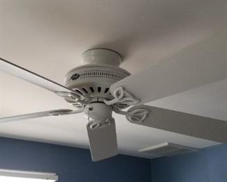 Hunter ceiling fans throughout
