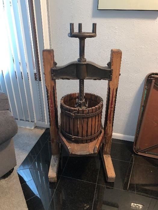Huge wine /juice press