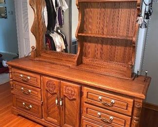 Awesome dresser with mirror.