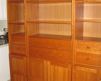 $250, 3 section Book case display cabinet