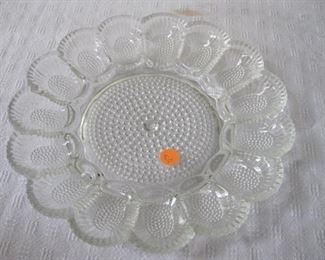 $4 - #8, Vintage Deviled Egg platter 