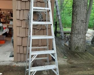 $28.00 - G102 - 8 foot Aluminum  Step Ladder