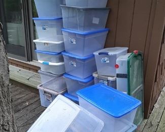 $3 each - Gtotes- Assorted Storage Totes $3 each