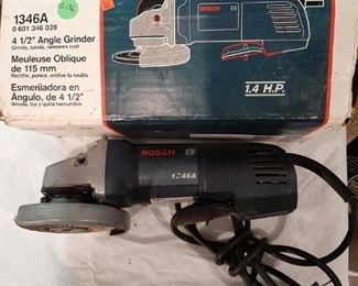 $38 - G136 -  Bosch 4 1/2" Angle Grinder,  1.4 HP.