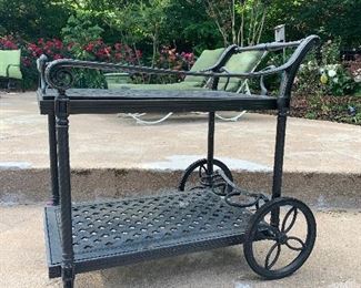 Metal Outdoor Tea Cart