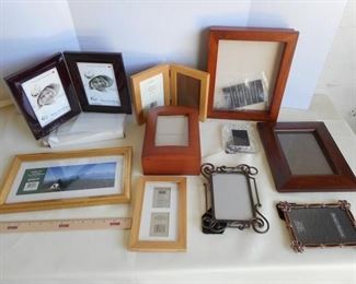 Lot of 10 picture frames - Pottery Barn, Waterford Crystal, Crate & Barrel https://ctbids.com/#!/description/share/409851