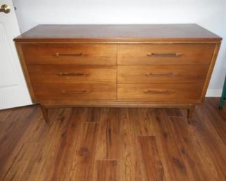 vintage Mid Century Bassett wood dresser 56" https://ctbids.com/#!/description/share/410276
