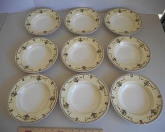 vintage Set of 9 Pareek by Johnson Bros. bowls Made in England - Adams pattern https://ctbids.com/#!/description/share/414028