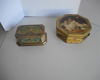 Lot of 2 vintage tins - ArtStyle Chocolates, Sunshine Biscuits https://ctbids.com/#!/description/share/414064