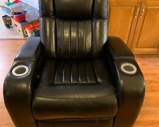 	#16	Leather electric reclining theater seat	 $150.00 	
