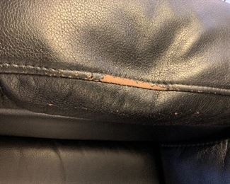 	#15	Leather electric reclining theater love seat - As is	 $200.00 	