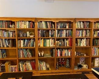 	#17	Oak book shelf 48"x12.5"x72"  3@$100 ea.	 $300.00 	