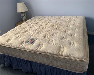 	#46	Sealy Posturepedic king-size mattress set $50.00 	