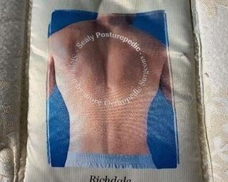 	#46	Sealy Posturepedic king-size mattress set	 $50.00 	