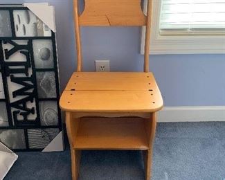 	#50	Wooden chair/stepstool	 $15.00 	