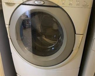 	#66	Whirlpool Duet front load washing machine with pedestal	 $100.00 	