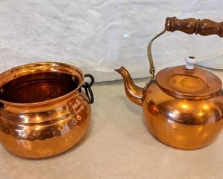 Copper Kettle and Pot