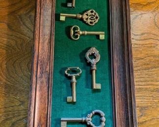 Framed Skeleton Keys