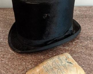 Antique Mens Top Hat