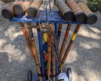 Vintage Croquet Set