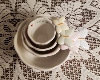 #13 Lenox Butterfly Measuring Cups Set Of 4 $25