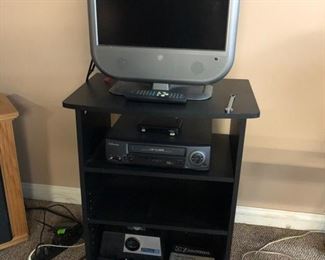 TV w Stand and VCR