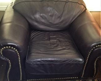 Coordinating leather chair