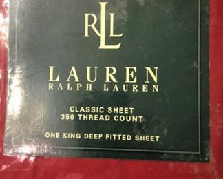 New Ralph Lauren king bed sheets with deep pockets - 350 thread count