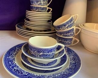 Set of 6 Blue Willow