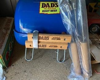 Dad’s root beer portable charcoal grill. Brand new