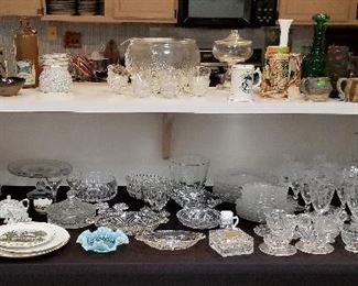 Lots of glassware to choose from.