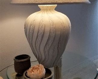 Wonderful contemporary lamp. Great lamps in this home.